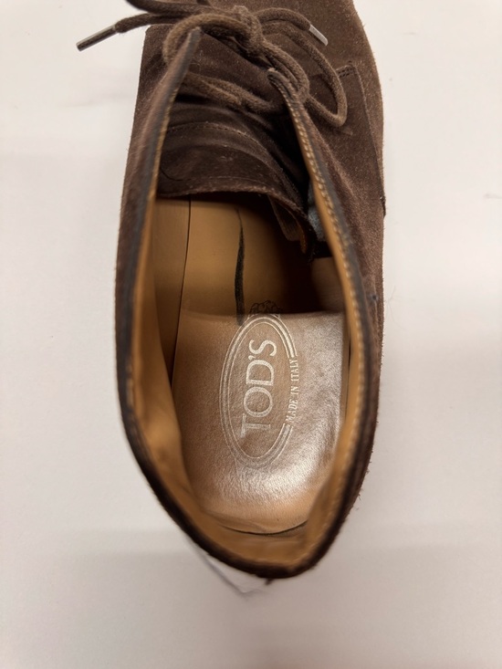 LUXURY TOD\'S DESERT BOOTS SHOES MENS 11 XXM0ML00D8XRE0S800 BROWN MSRP $975 main image 8
